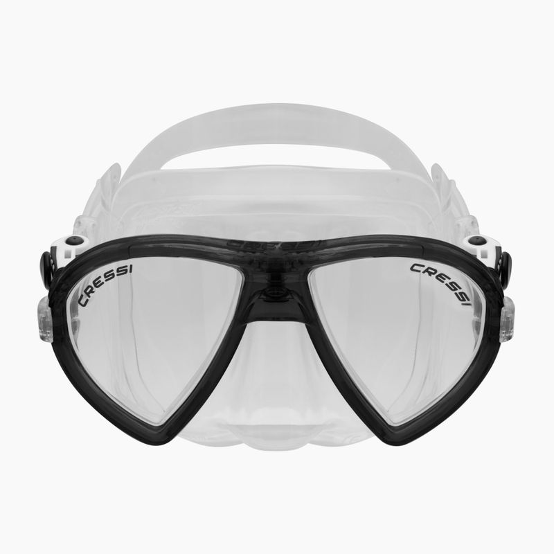 Set da snorkeling Cressi Ocean + Gamma trasparente/nero 2
