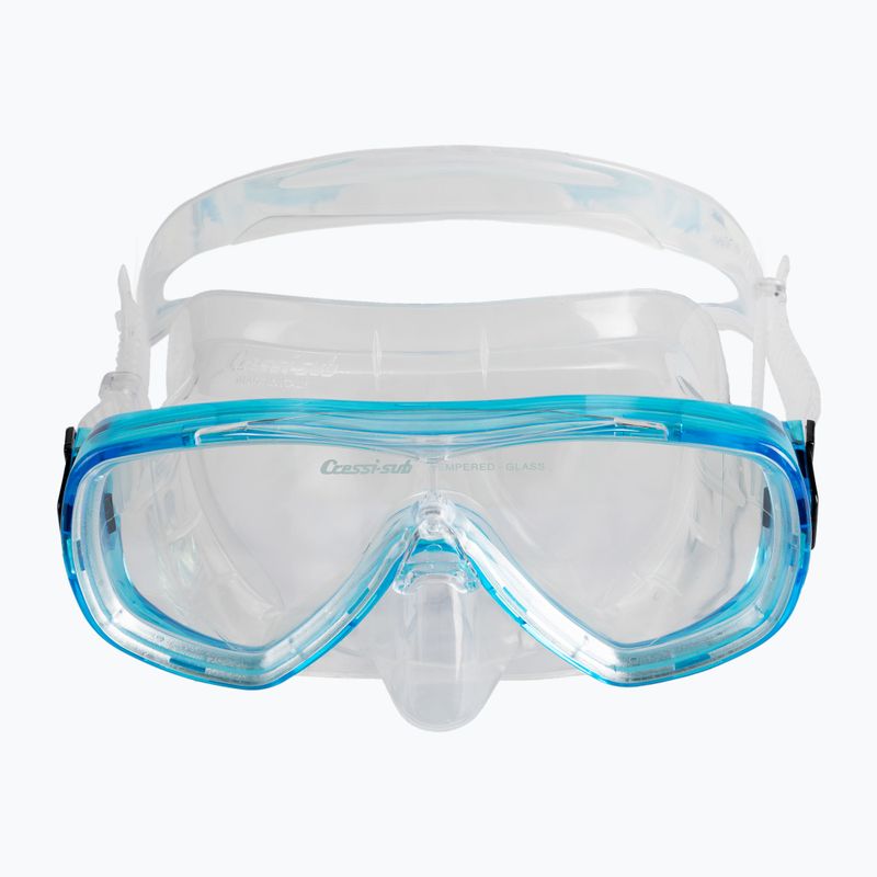 Set da snorkeling Cressi Onda + Messico trasparente/acquamarina 3