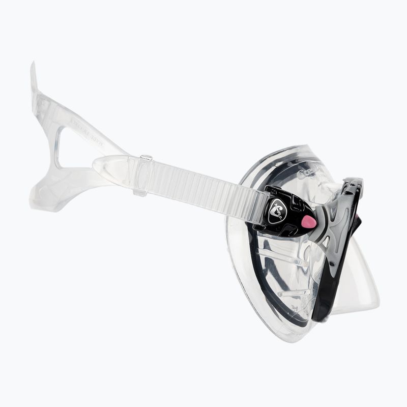 Set da immersione Cressi Big Eyes Evolution + Alpha Ultra Dry nero/rosa 5