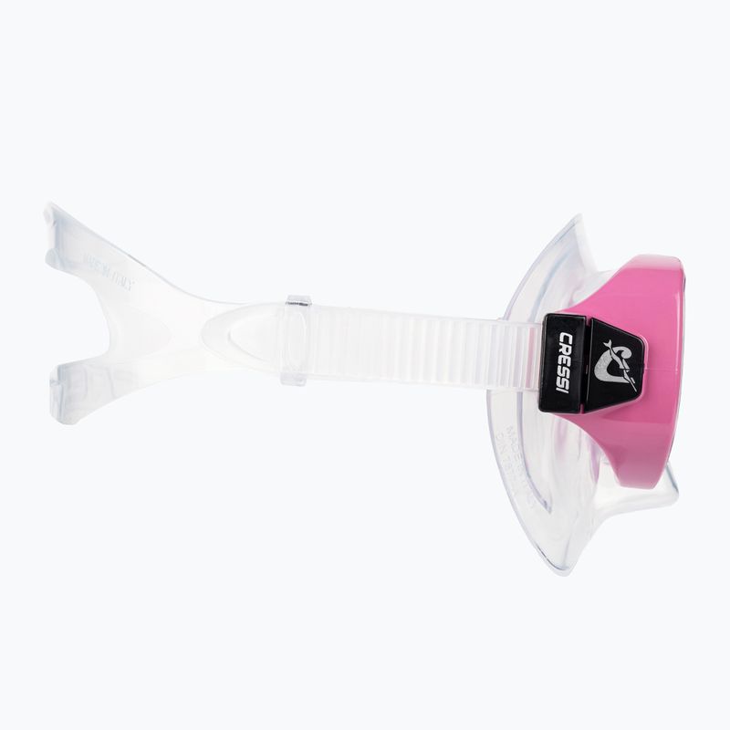 Maschera da snorkeling per bambini Cressi Piumetta argento/rosa 3