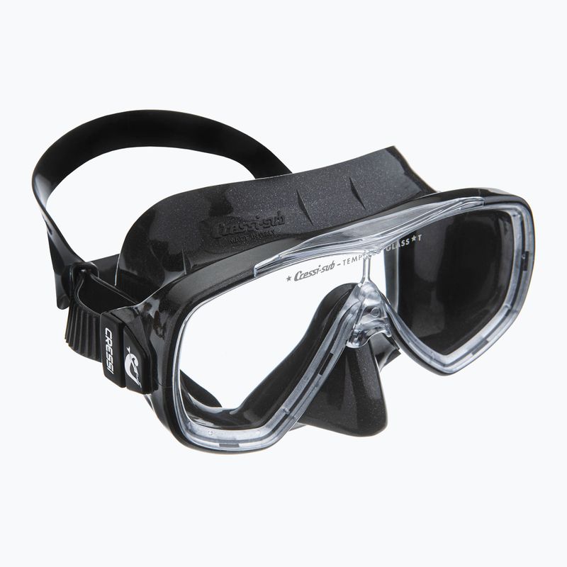 Maschera subacquea Cressi Onda nero/nero