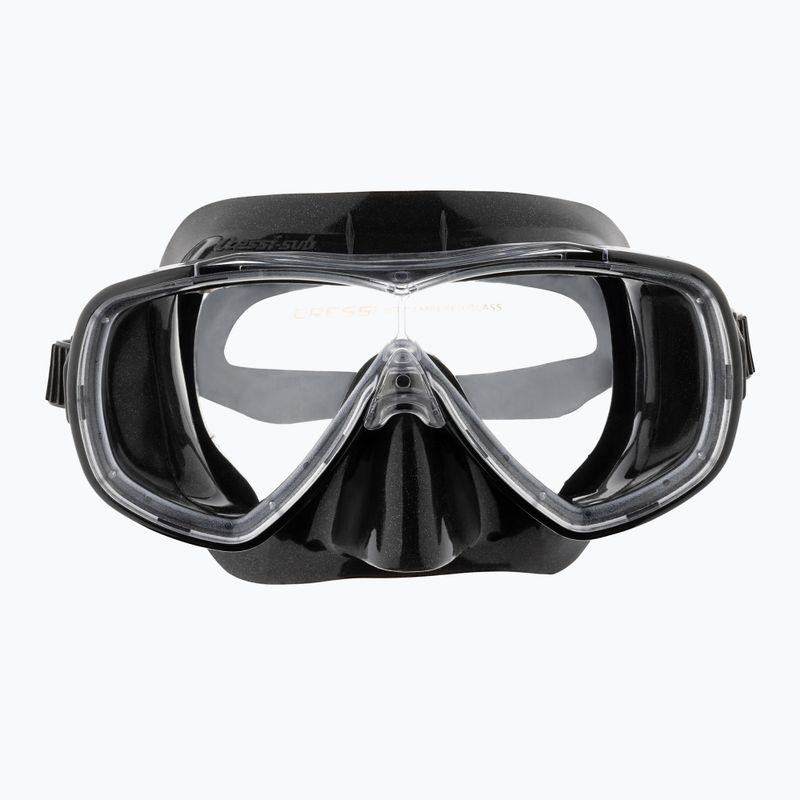Maschera subacquea Cressi Onda nero/nero 2