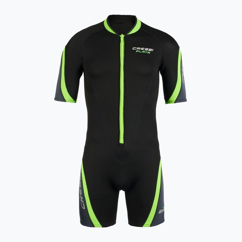 Muta da uomo Cressi Playa Shorty 2,5 mm nero/lime 2