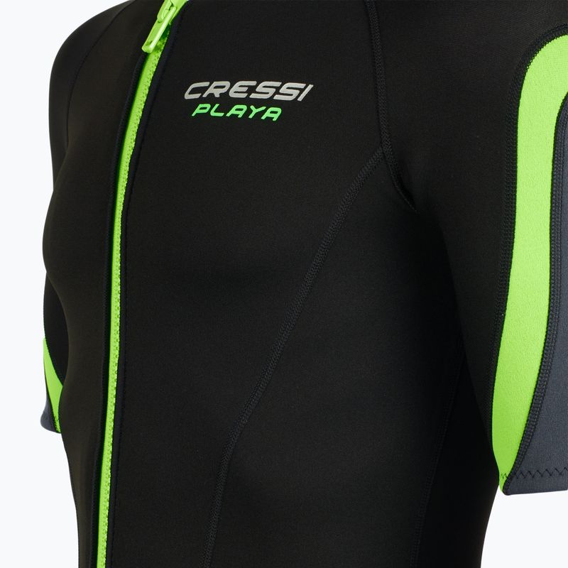Muta da uomo Cressi Playa Shorty 2,5 mm nero/lime 4