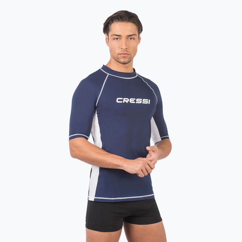 Camicia da bagno Cressi Rashguard da uomo blu scuro