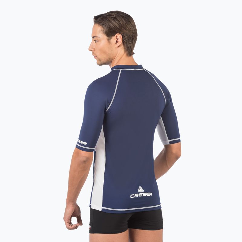 Camicia da bagno Cressi Rashguard da uomo blu scuro 2