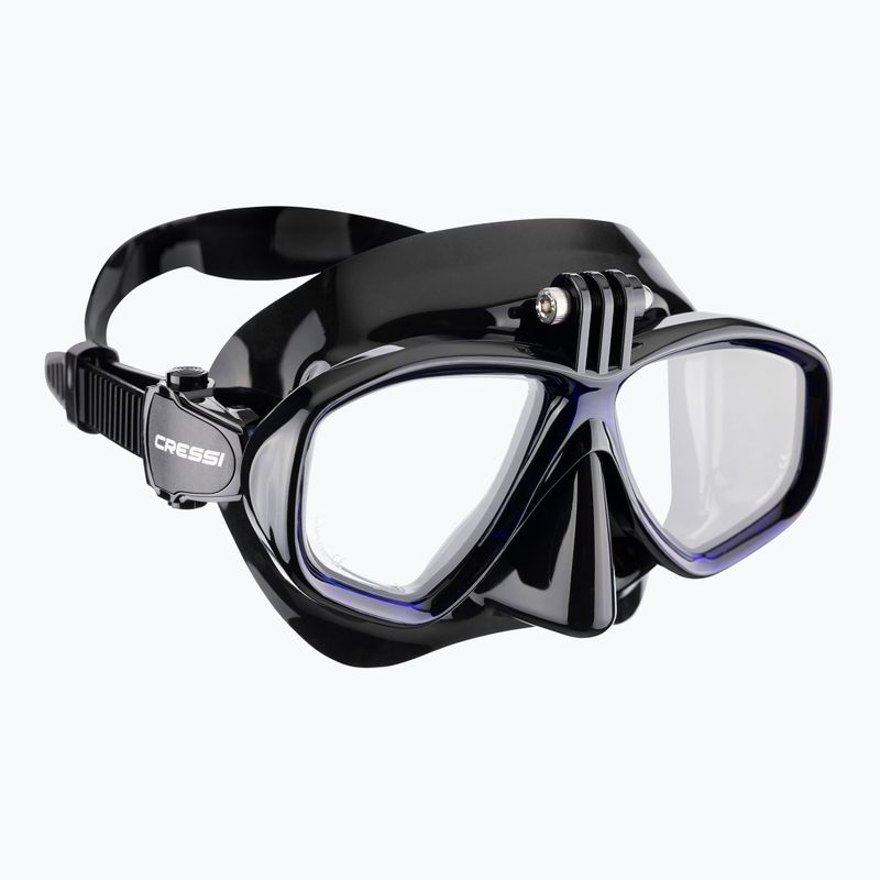 Maschera subacquea Cressi Action nero/blu