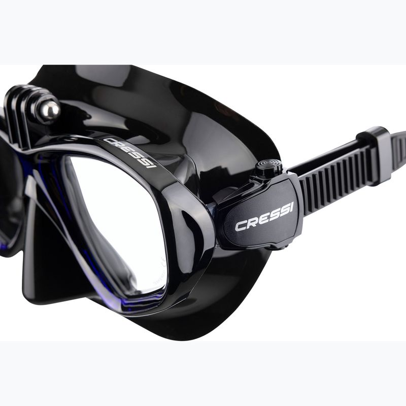 Maschera subacquea Cressi Action nero/blu 3