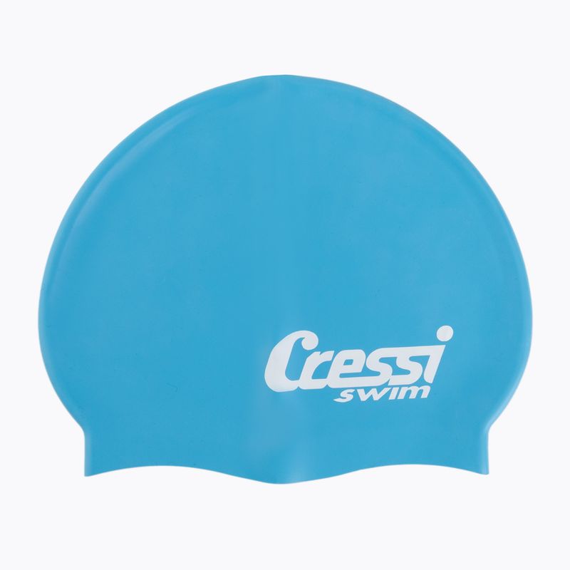 Cuffia da nuoto per bambini Cressi Silicone Cap azzurro