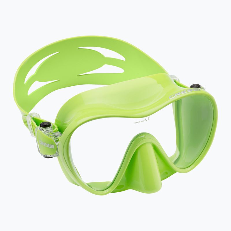 Maschera subacquea Cressi F1 lime 7