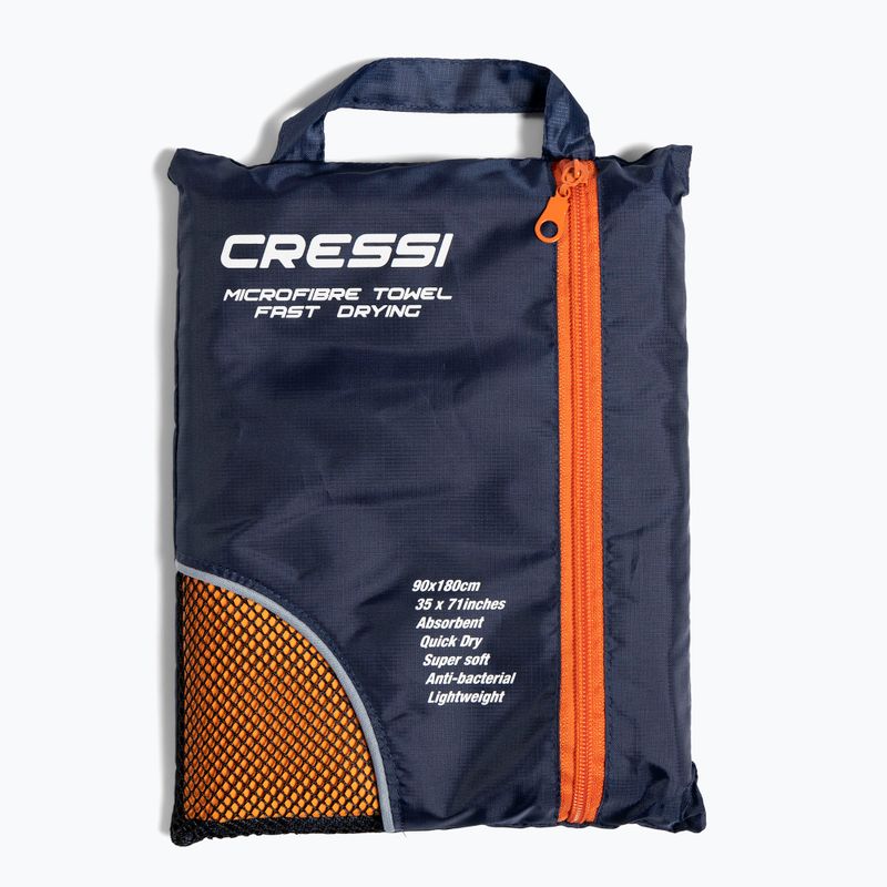 Asciugamano Cressi in microfibra ad asciugatura rapida arancione 5
