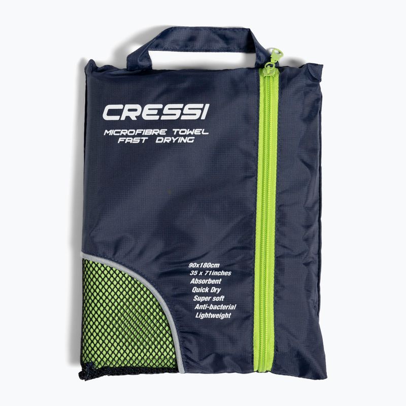 Asciugamano Cressi in microfibra ad asciugatura rapida verde 5