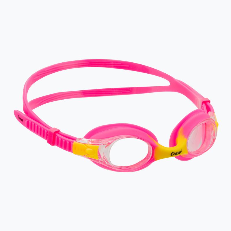 Occhialini da nuoto per bambini Cressi Dolphin 2.0 rosa/giallo