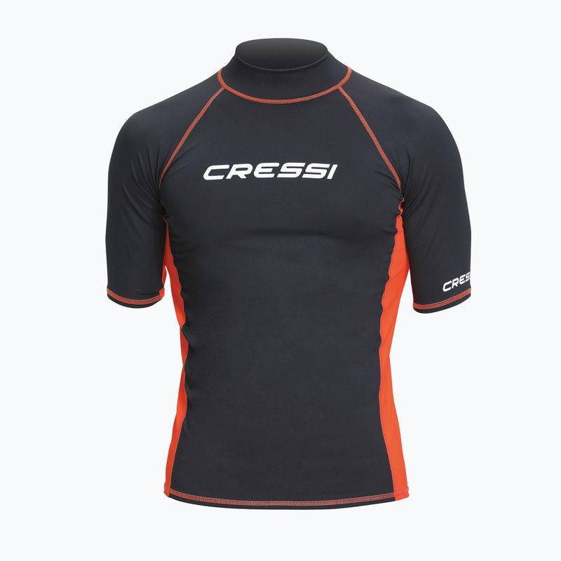Maglietta da bagno da uomo Cressi Rash Guard S/SL nero/arancio
