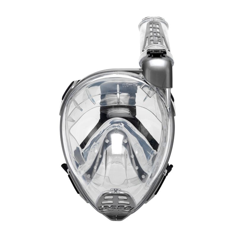 Maschera da snorkeling Cressi Duke Dry Full Face trasparente/argento 2