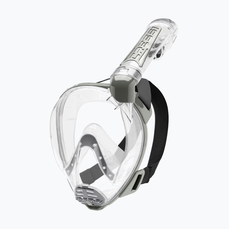 Maschera da snorkeling Cressi Duke Dry Full Face trasparente/argento 5