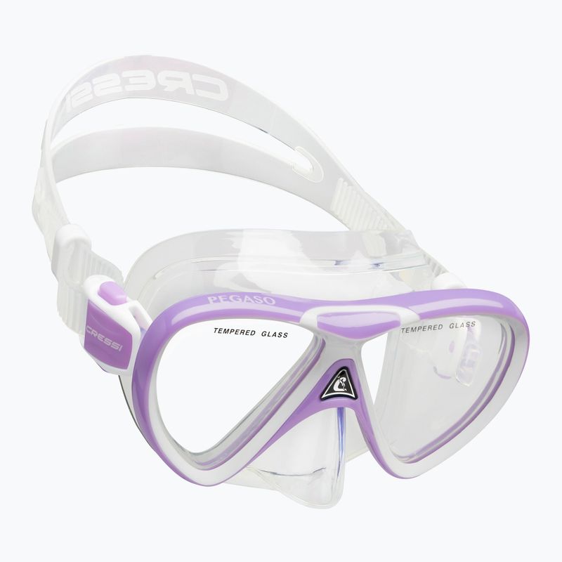 Cressi Rocks Jr Dive Dive Set lilla/bianco 3