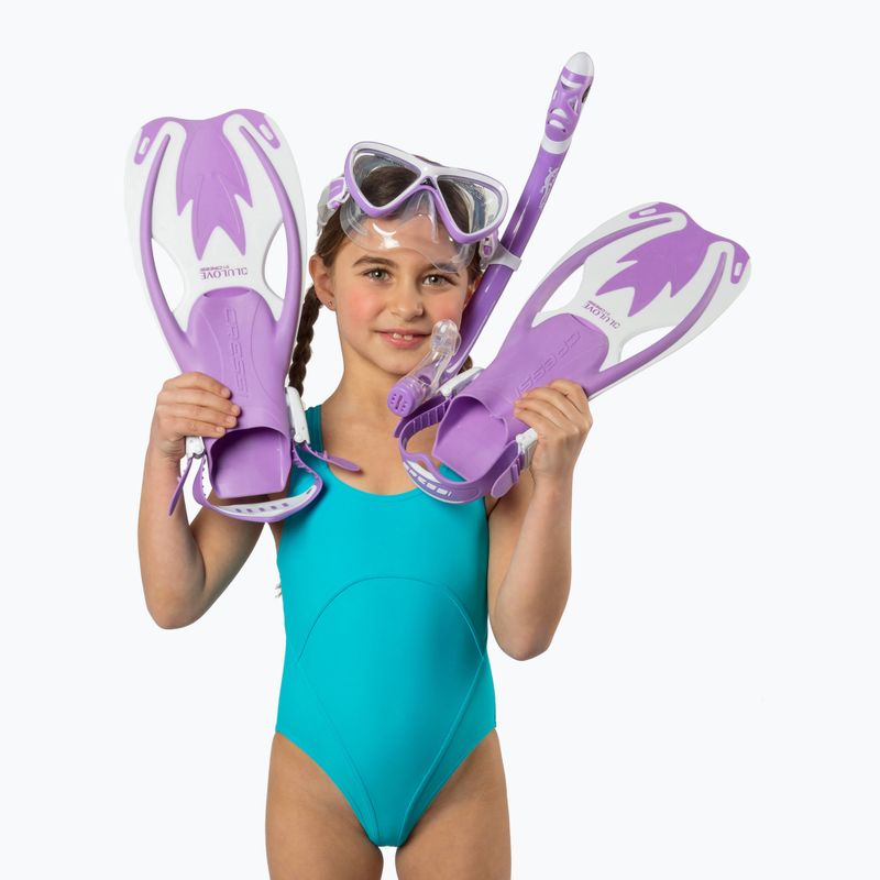 Cressi Rocks Jr Dive Dive Set lilla/bianco 6