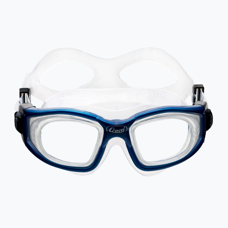 Maschera da bagno Cressi Galileo in metallo blu 2