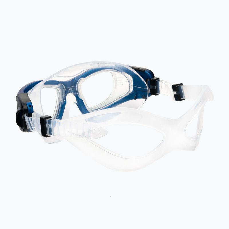 Maschera da bagno Cressi Galileo in metallo blu 4