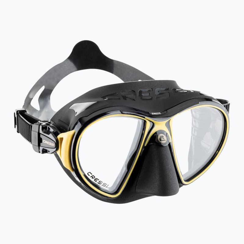Maschera subacquea Cressi Zeus nero/oro
