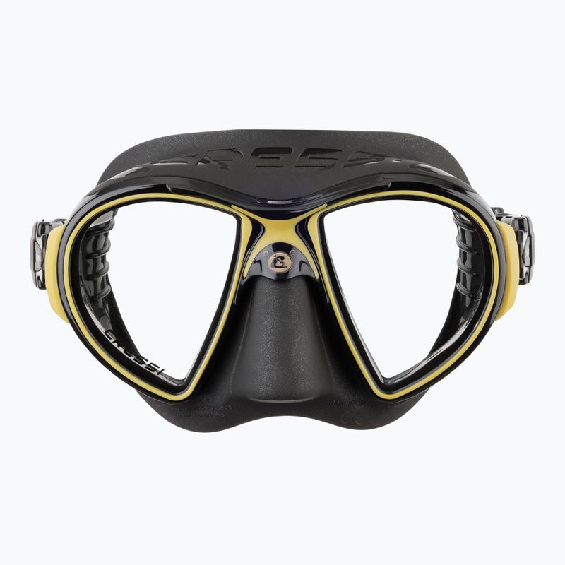 Maschera subacquea Cressi Zeus nero/oro 2