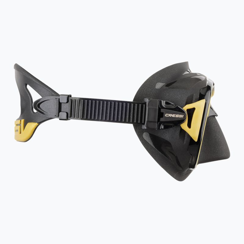 Maschera subacquea Cressi Zeus nero/oro 3