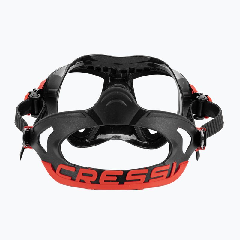 Maschera subacquea Cressi Zeus nero/rosso 5