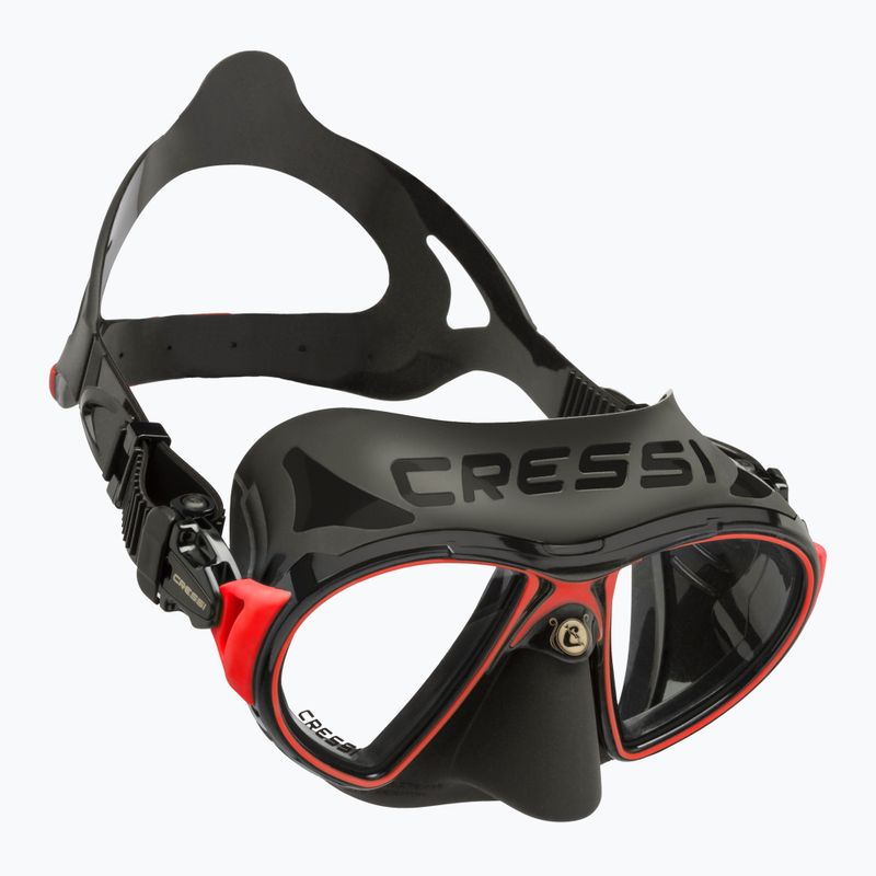 Maschera subacquea Cressi Zeus nero/rosso 6