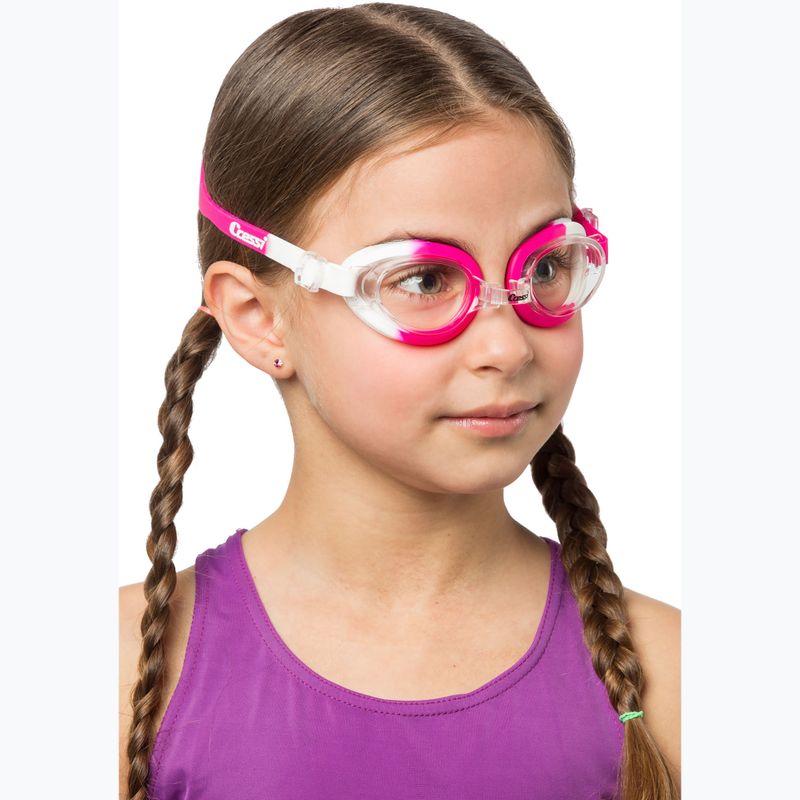 Occhialini da nuoto per bambini Cressi Starfish bianco/rosa 4