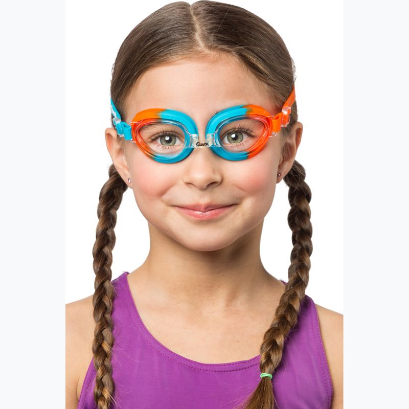 Occhialini da bagno Cressi Starfish rosso/azzurro per bambini 3