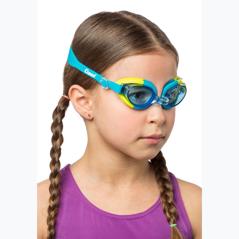 Occhialini da bagno per bambini Cressi Starfish verde/azzurro 4