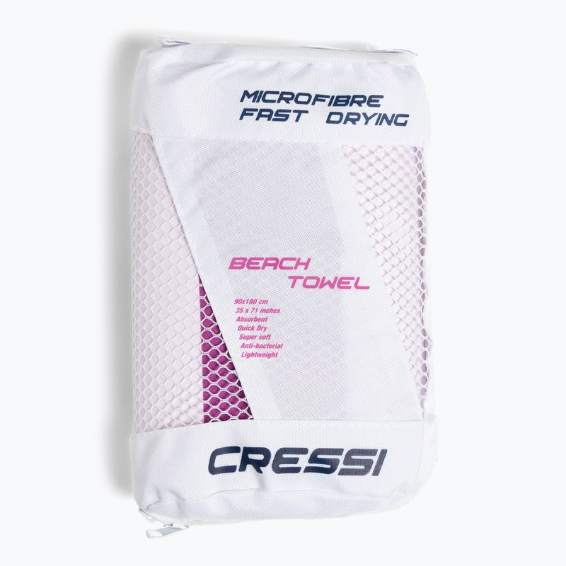 Asciugamano Cressi in microfibra Stripe liliac ad asciugatura rapida 5