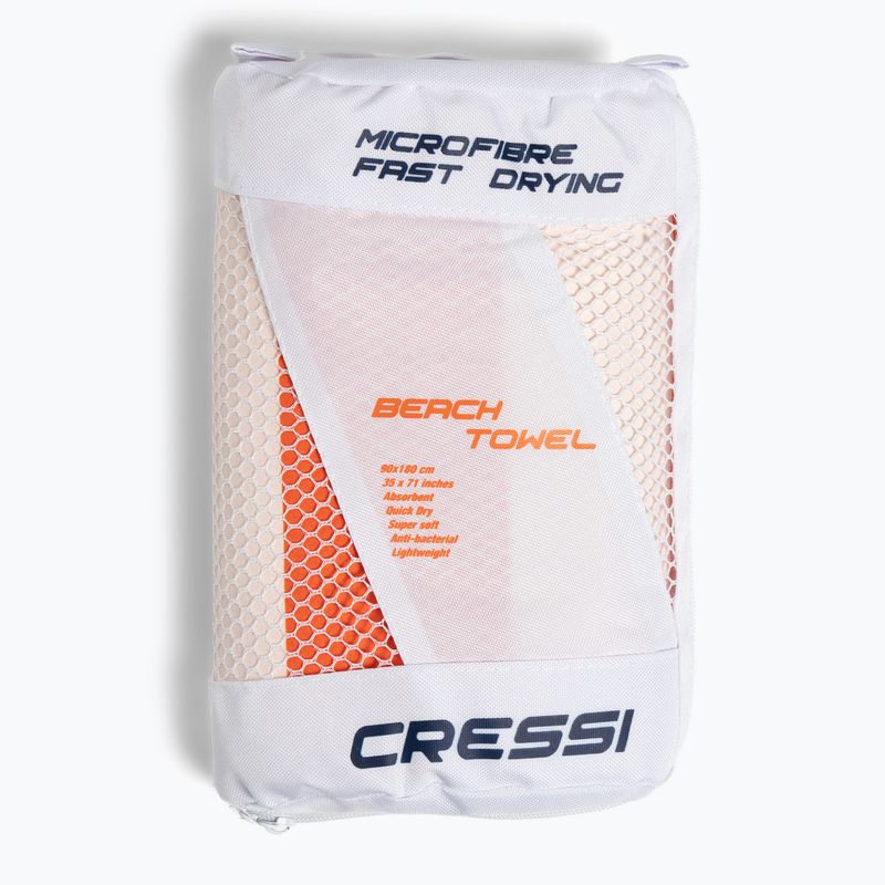 Asciugamano ad asciugatura rapida Cressi Microfiber Stripe tangerine 5