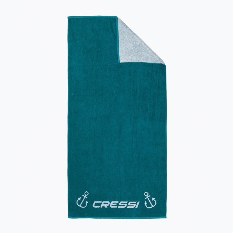 Asciugamano Cressi Frame in cotone turchese