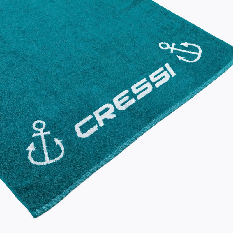 Asciugamano Cressi Frame in cotone turchese 3
