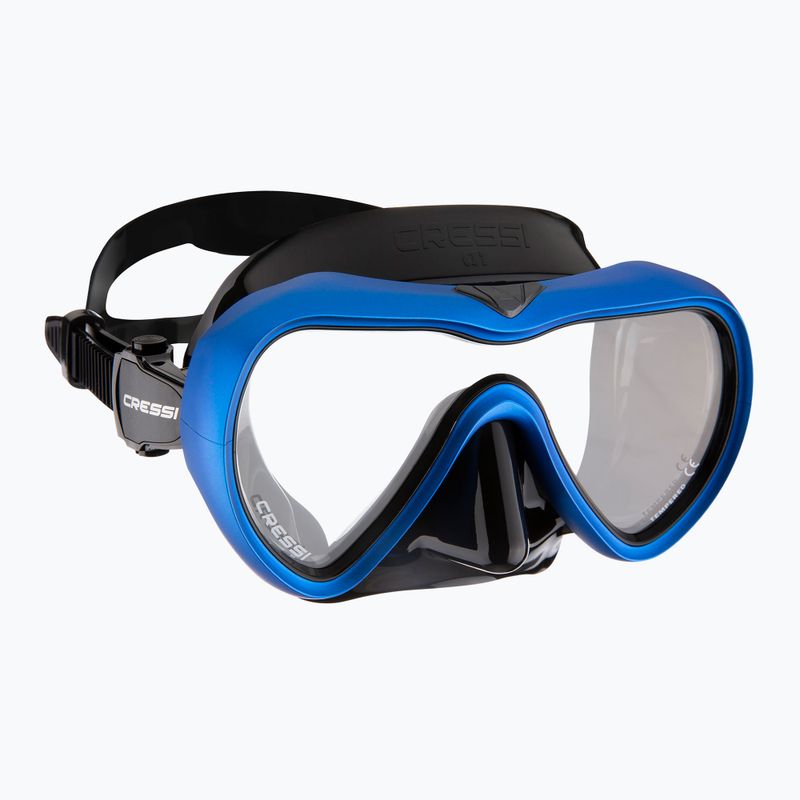 Maschera subacquea Cressi A1 Anti Fog nero/blu