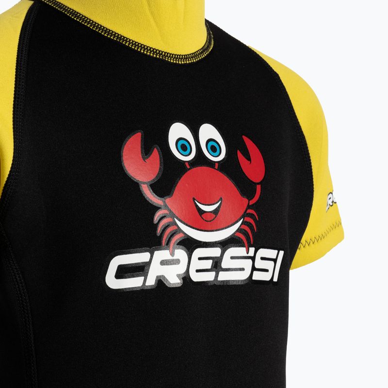 Schiuma da nuoto per bambini Cressi Smoby Shorty 2 mm nero/giallo 3