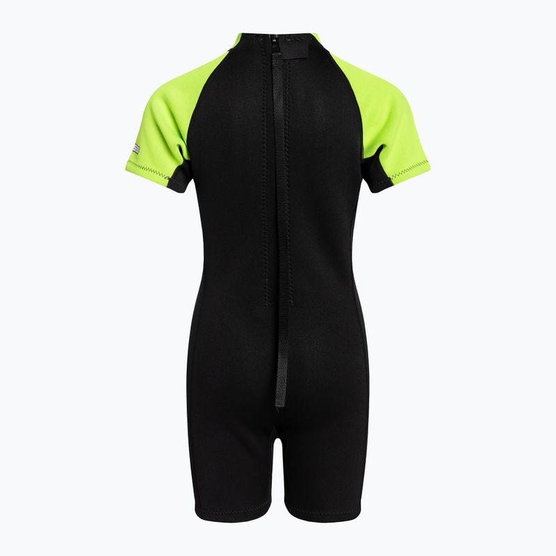 Cressi Smoby Shorty 2 mm nero/verde fluo schiuma da nuoto per bambini 2