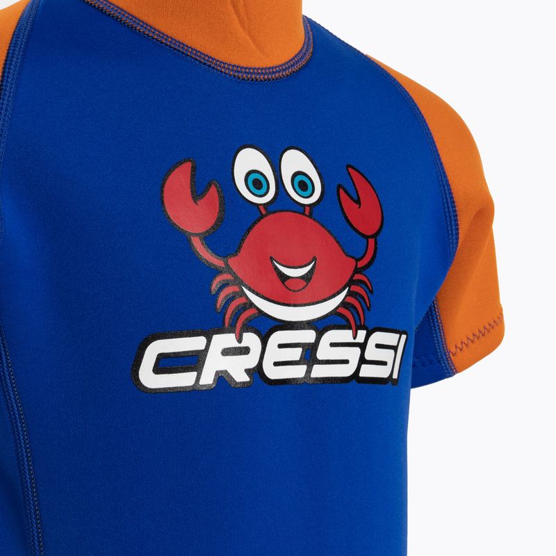 Schiuma da nuoto per bambini Cressi Smoby Shorty 2 mm blu/arancio 3