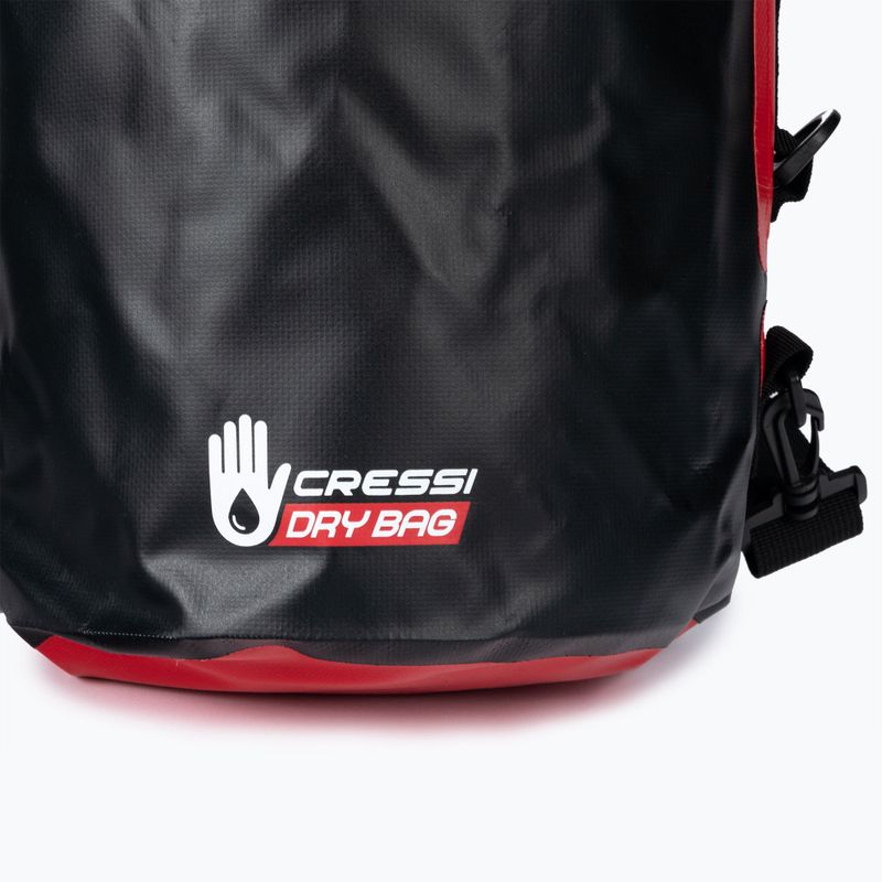 Cressi Octopus Sacco a secco impermeabile 30 l nero/rosso 5