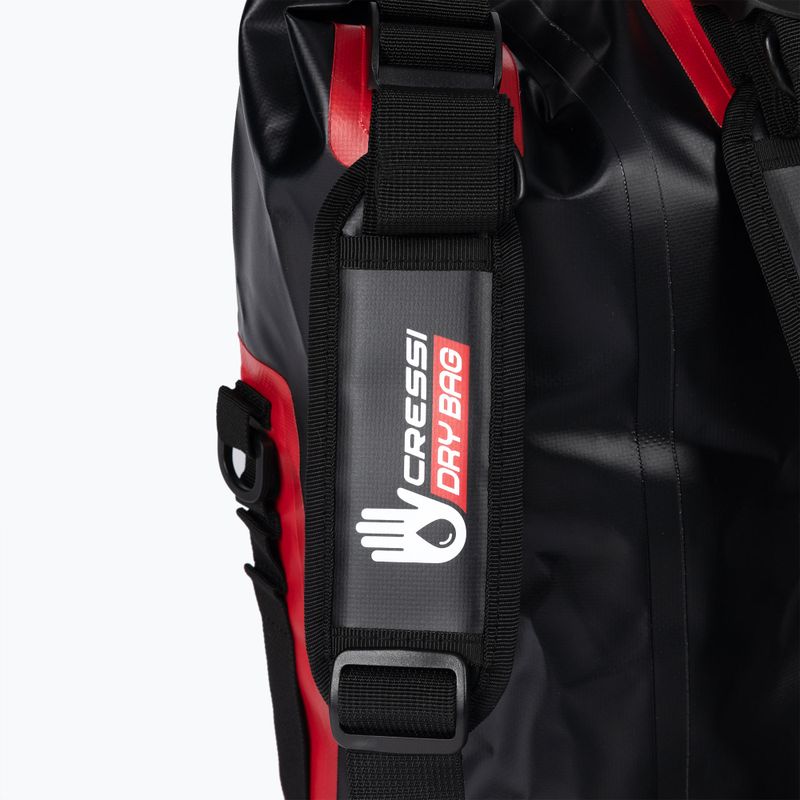 Cressi Octopus Sacco a secco impermeabile 30 l nero/rosso 6