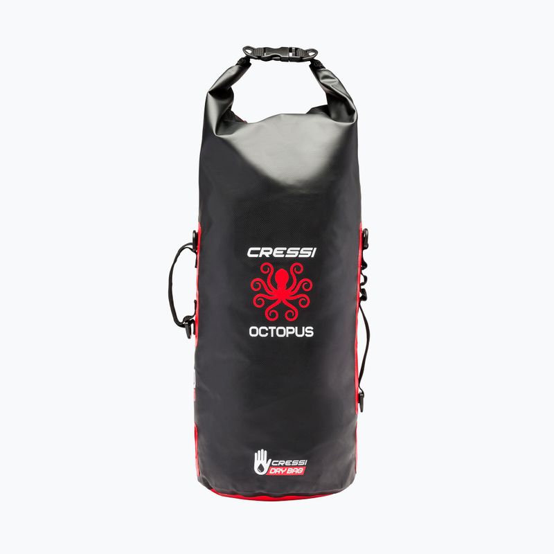 Cressi Octopus Sacco a secco impermeabile 30 l nero/rosso 7