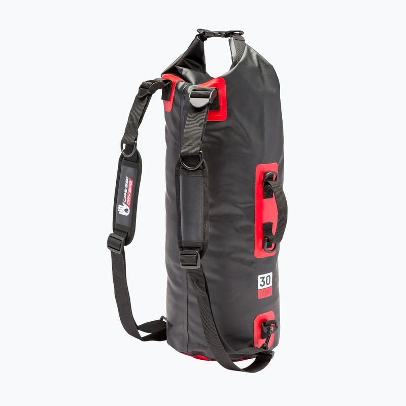 Cressi Octopus Sacco a secco impermeabile 30 l nero/rosso 9