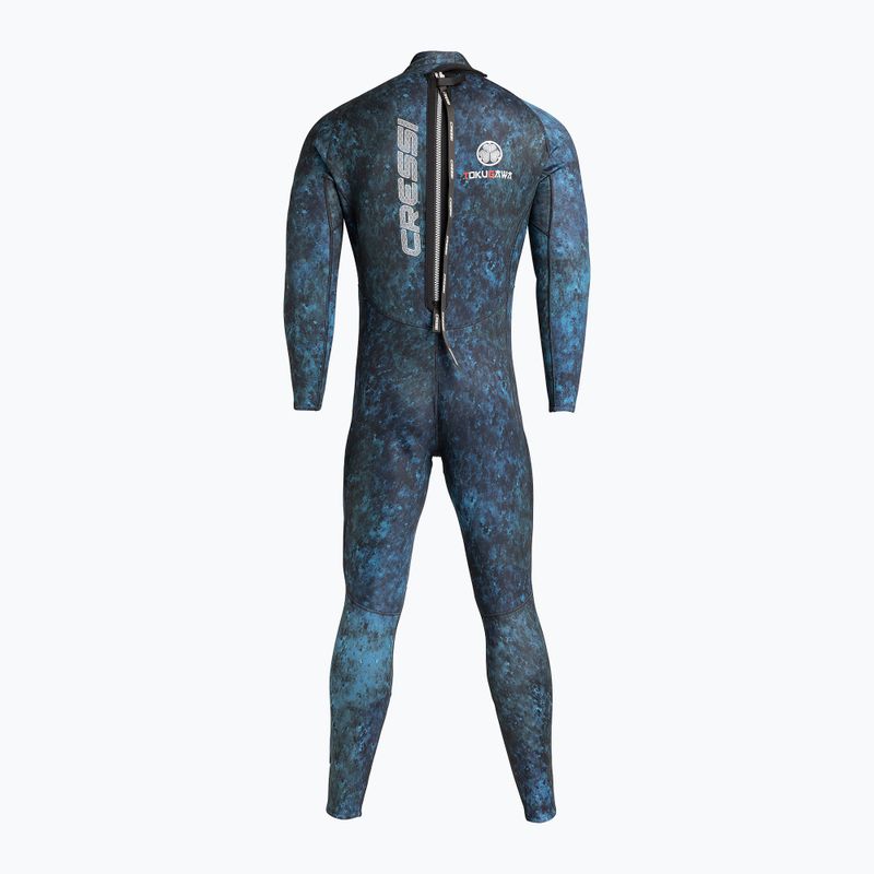 Cressi Tokugawa Monopiece 3 mm blu mimetico per uomo 2