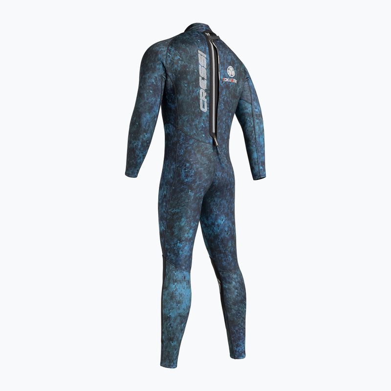 Cressi Tokugawa Monopiece 3 mm blu mimetico per uomo 4