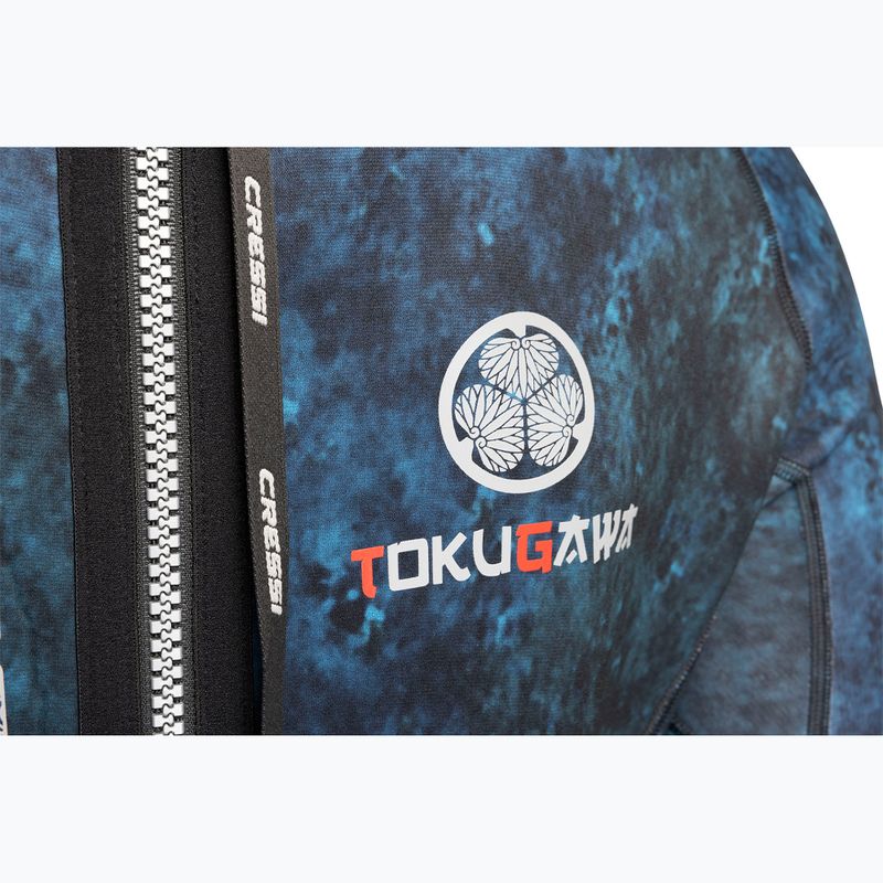 Cressi Tokugawa Monopiece 3 mm blu mimetico per uomo 6