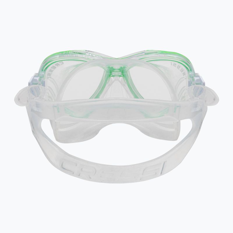 Set da snorkeling per bambini Cressi Perla + Minigringo clear/lime 5