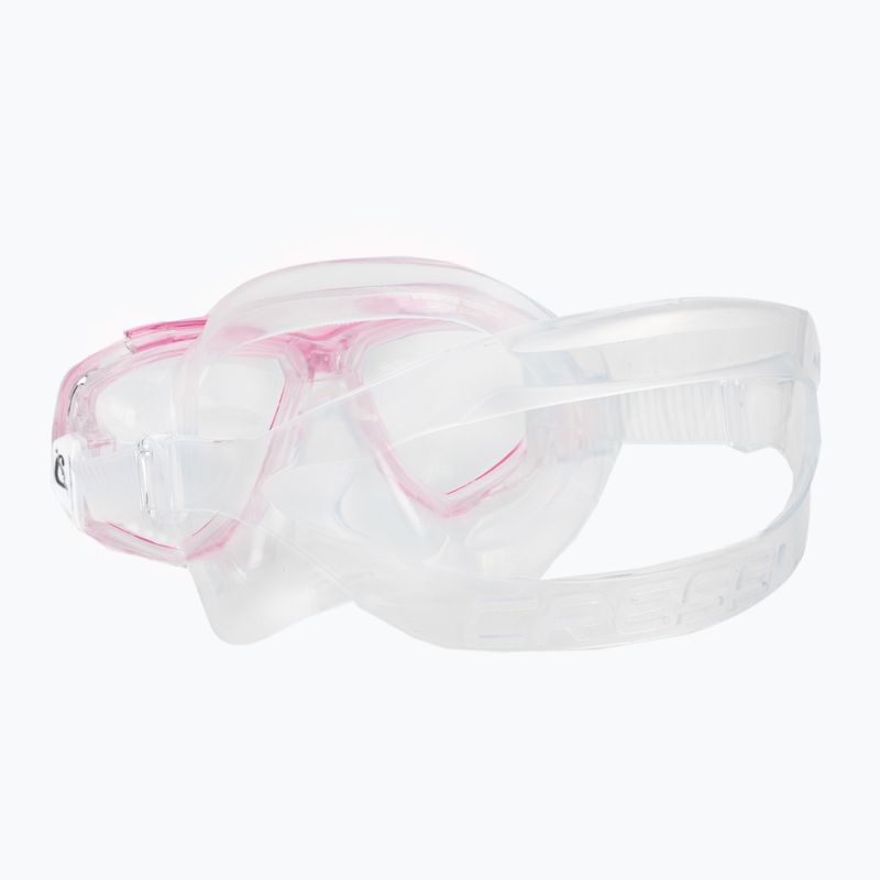 Maschera subacquea Cressi Perla trasparente/rosa 4