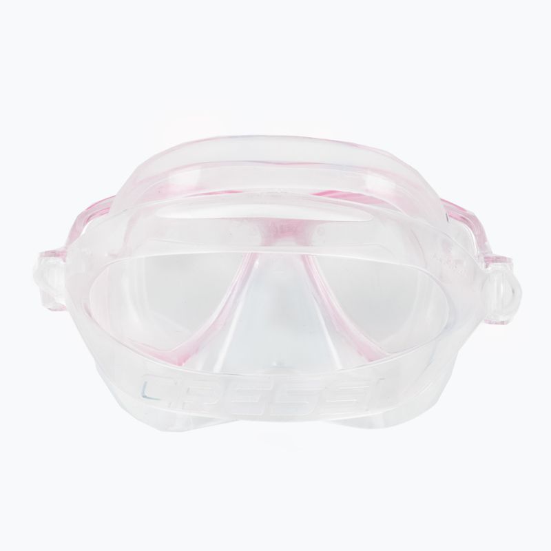 Maschera subacquea Cressi Perla trasparente/rosa 5